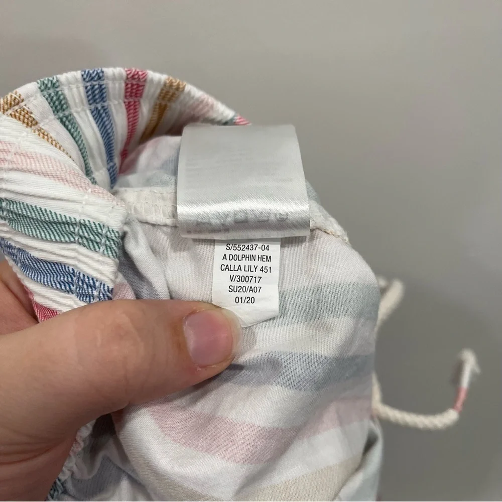 Old Navy Colorful Stripe Shorts Cotton Girls XL 14